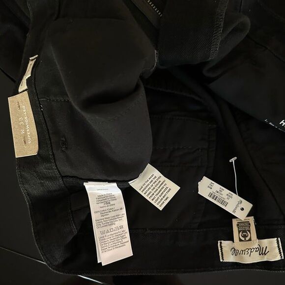 NWT Madewell Superwide Leg Trouser Jeans High Rise Center Seam Rigid Denim - Picture 12 of 12